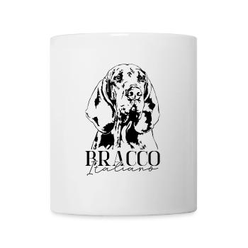 BRACCO ITALIANO Dog portrait Hounds Wilsigns - Mug - white - Front