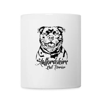 STAFFORDSHIRE BULL TERRIER Wilsigns Staffy Hunde - Tasse - Weiß - Vorne