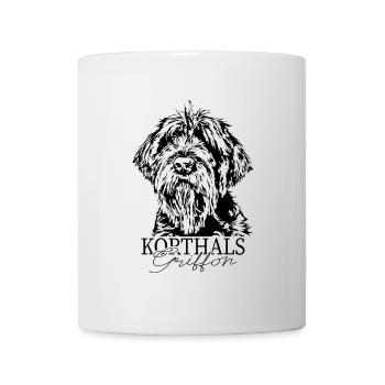 KORTHALS GRIFFON Portrait Chiens de chasse Chiens Wilsigns - Mug blanc - blanc - Devant
