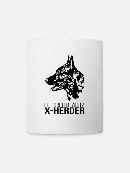 X-HERDER life is better Hollandse Herder Wilsigns - Mug - white