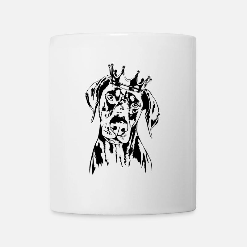 DOBERMANN Krone Chiens Wilsigns - Mug blanc - blanc