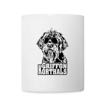 GRIFFON KORTHALS cool Sonnenbrille Hunde Hund - Tasse - Weiß - Vorne