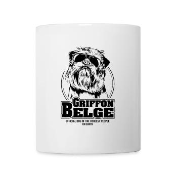 GRIFFON BELGE coolest people dogs saying Wilsigns - Mug - white - Front