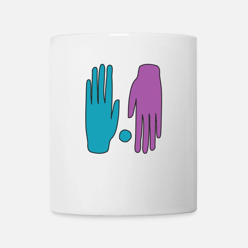 hands - Tasse - Weiß