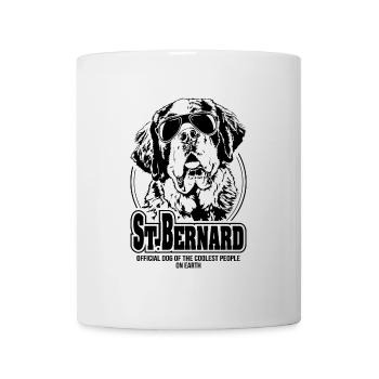 ST BERNARD coolest people Hunde Spruch - Tasse - Weiß - Vorne