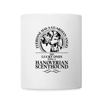 HANOVERIAN SCENTHOUND Guardian Angel Dog Dicton - Mug blanc - blanc - Devant