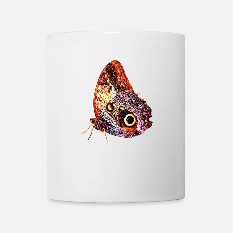Schmetterling, Falter, Insekt, Geschenkidee - Tasse - Weiß