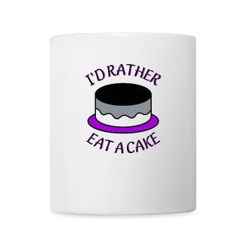 Asexueller Kuchen "Ich würde lieber einen Kuchen essen" - Tasse - Weiß - Vorne