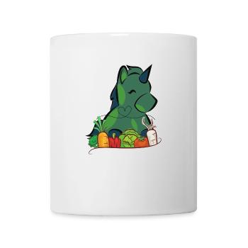 Veggie Einhorn - Tasse - Weiß - Vorne