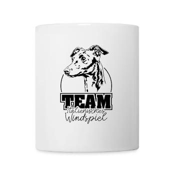 TEAM ITALIENISCHES WINDSPIEL Windhund Wilsigns - Tasse - Weiß - Vorne