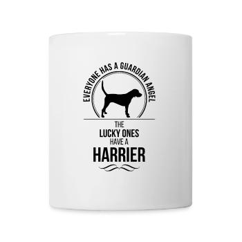 HARRIER Guardian Angel Hunde Spruch Wilsigns - Tasse - Weiß - Vorne