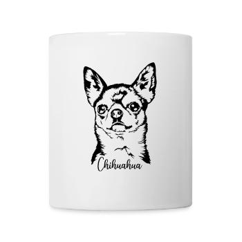 CHIHUAHUA Hundeportrait Hunde Wilsigns - Tasse - Weiß - Vorne