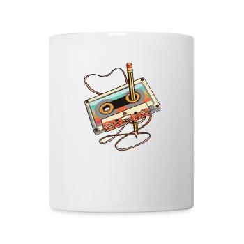Vintage Kassetten für Nostalgiker, 80er & 90er - Tasse - Weiß - Vorne