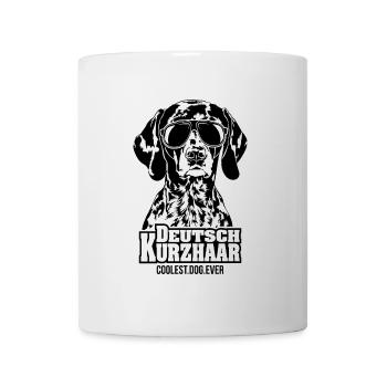 Chien allemand à poil court le plus cool Les chiens de chasse de Wilsign - Mug blanc - blanc - Devant