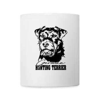 Chiens de chasse Terrier allemand Portrait Wilsigns - Mug blanc - blanc - Devant