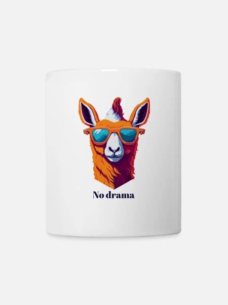 Retro Lama Vibes - Tasse - Weiß