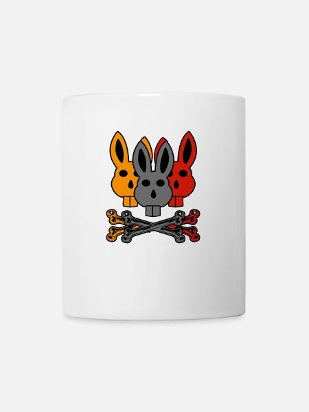 böses Hasi "bad bunny" aesthetic danger style - Tasse - Weiß