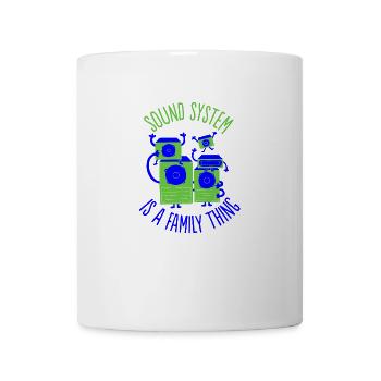 Sound system - Mug blanc - blanc - Devant