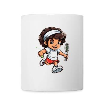Tennis - Tasse - Weiß - Vorne