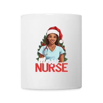 Frohe Weihnachten Krankenschwester - Tasse - Weiß - Vorne