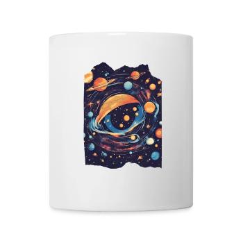 Eye Galaxy Outer Space Planets Stars Interstellar - Mug - white - Front