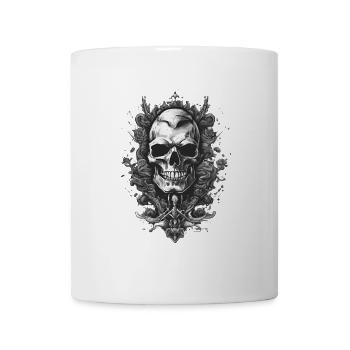Mystical Grey Skull Enigma - Ethereal Artistic - Mug - white - Front