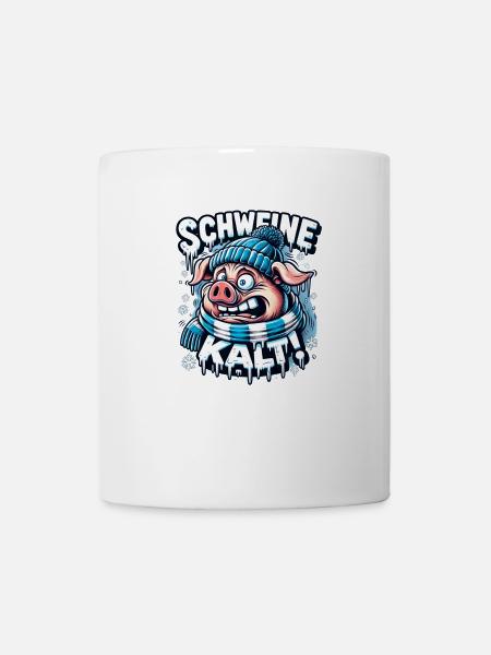 Schweinekalt - Tasse - Weiß