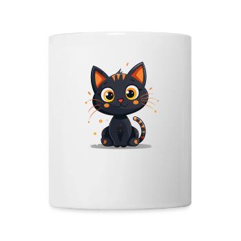 niedliche Katze - Tasse - Weiß - Vorne