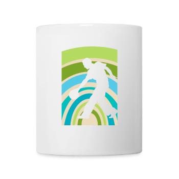 Bowler Bowlen Kugel - Tasse - Weiß - Vorne