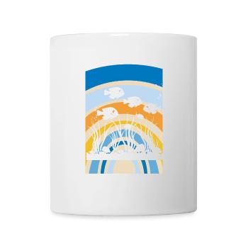 Aquarium Meeresleben Tintenfisch - Tasse - Weiß - Vorne