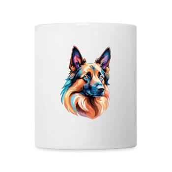 Belgian Shepherd Dog Watercolors - Mug - white - Front