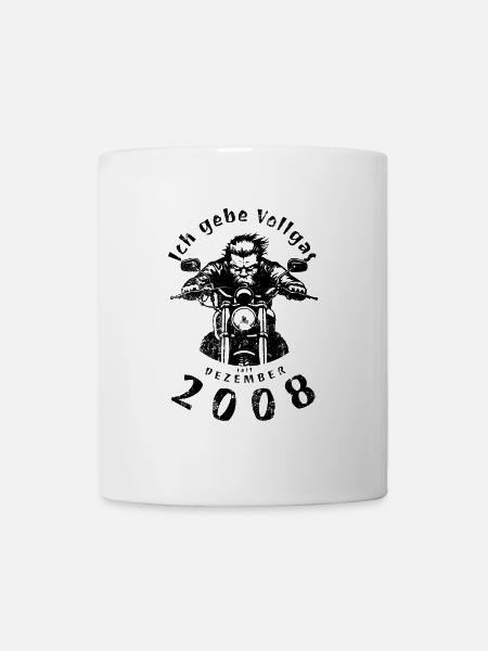 16. Geburtstag Ich gebe Vollgas seit 12/2008 - Tasse - Weiß