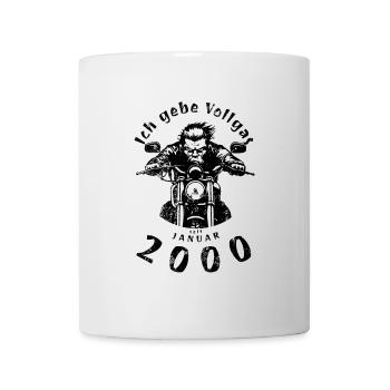 25th Birthday I've been going full throttle since 01/2000 - Mug - white - Front