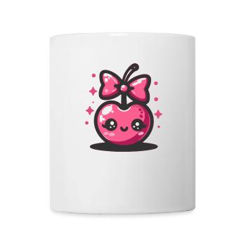 Cerise mignonne - Mug blanc - blanc - Devant