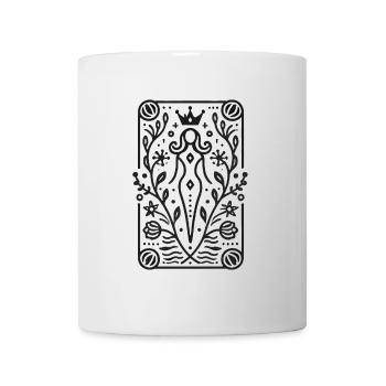 Elegant Empress Minimal Line Art - Mug - white - Front