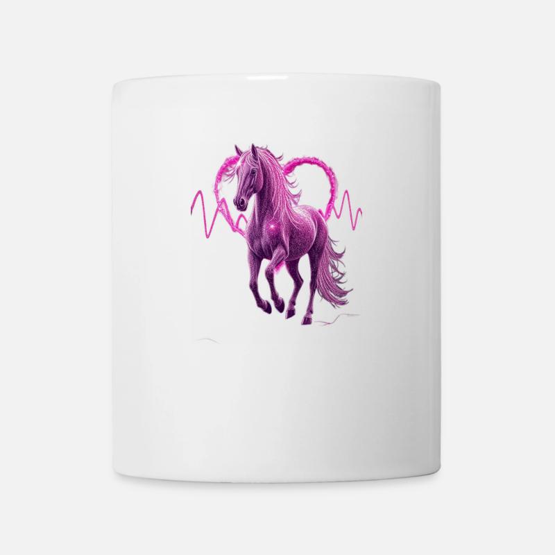 HerzschlagPferd - Tasse - Weiß