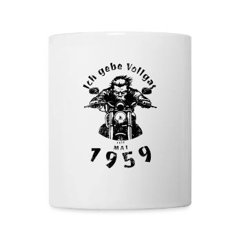 66. Geburtstag Ich gebe Vollgas seit 05/1959 - Tasse - Weiß - Vorne