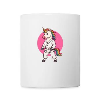 Karaté Licorne dessin animé - Arts martiaux - Mug blanc - blanc - Devant