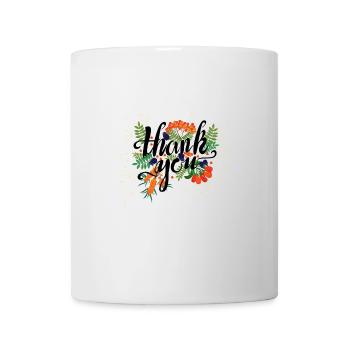 thank you - flowers - thank you - Mug - white - Front