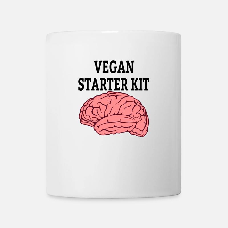 Vegan Veggie Veganer Spruch - Tasse - Weiß