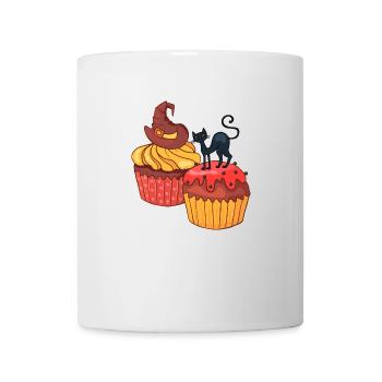 Gâteau au muffin Halloween - Mug blanc - blanc - Devant