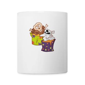 Gâteau au muffin Halloween - Mug blanc - blanc - Devant