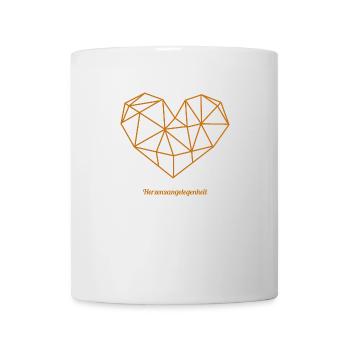 Herzensangelegenheit mit goldenem Schriftzug - Tasse - Weiß - Vorne