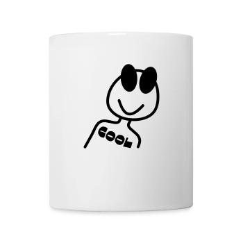 Figure de bâton COOL - Mug blanc - blanc - Devant