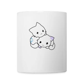 Katzen süß - Tasse - Weiß - Vorne