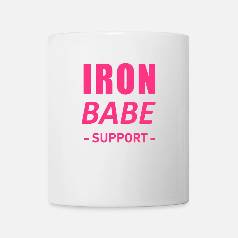 IRONBABE support - Tasse - Weiß