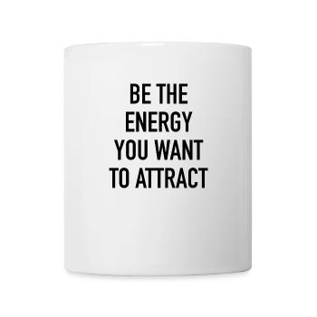 Energy Attract Positiv Geschenk Geschenkidee - Tasse - Weiß - Vorne