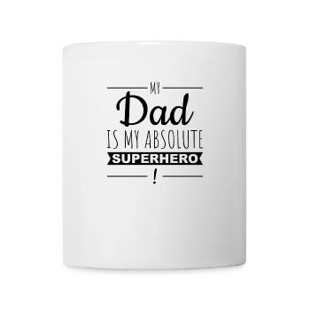 DAD SUPERHERO | Fathers Day Vatertag Geschenk - Tasse - Weiß - Vorne