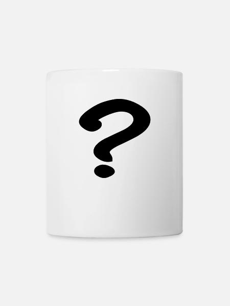point d'interrogation - Mug blanc - blanc