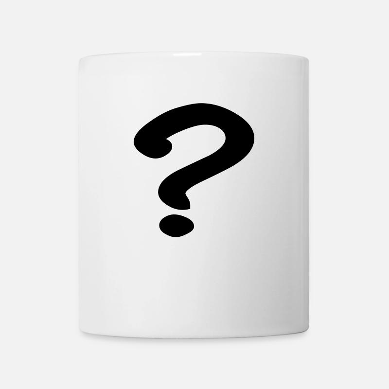Question mark - Mug - white